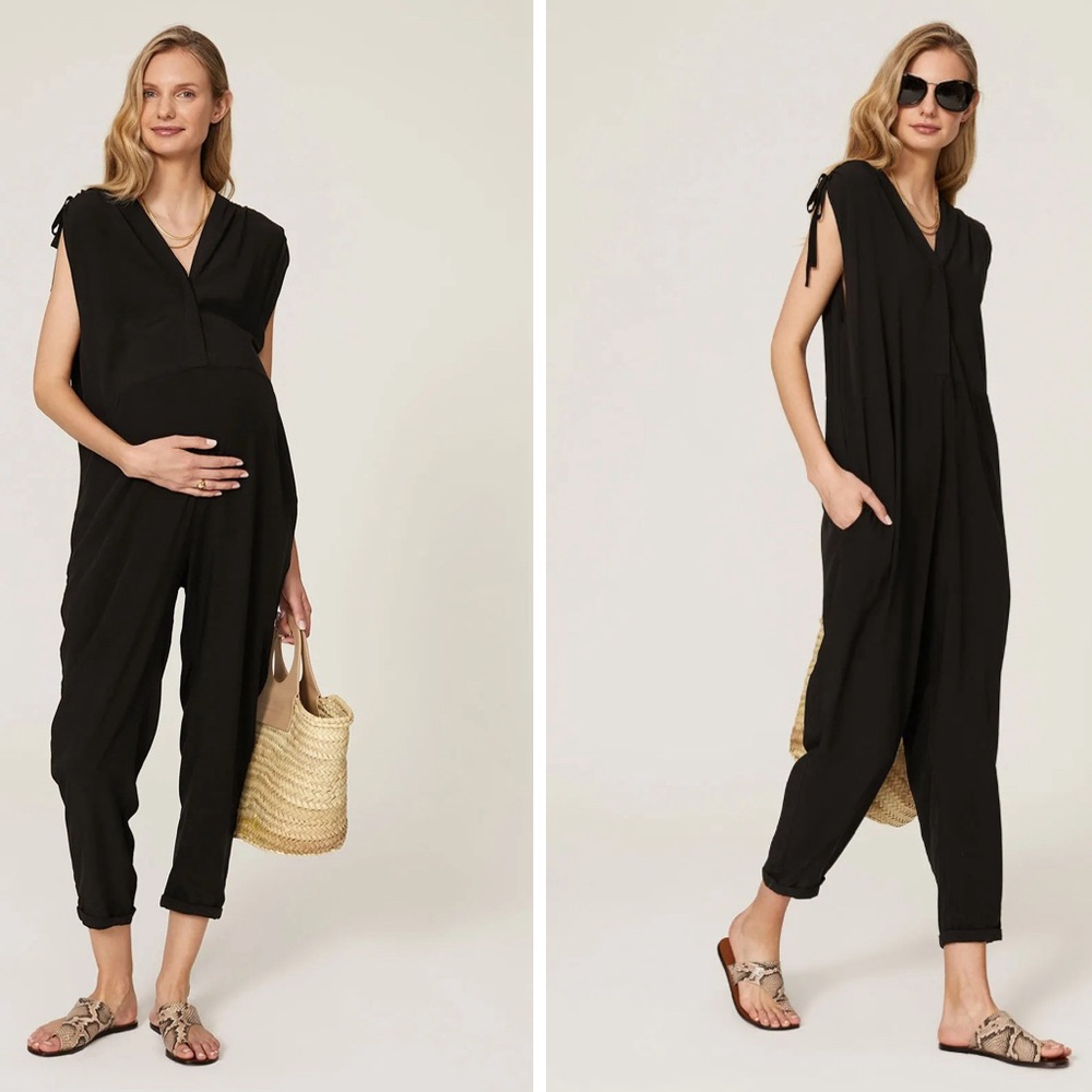 Hatch Twilight black maternity jumpsuit
